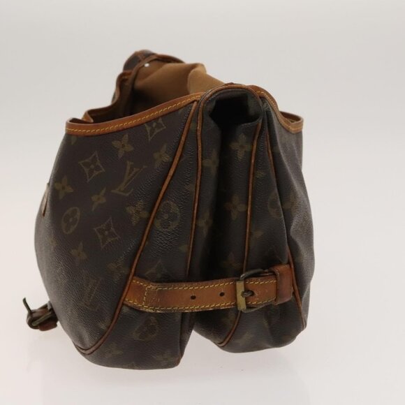 Authentic LOUIS VUITTON Monogram Saumur 30 Shoulder Bag M42256 LV - Picture 10 of 16